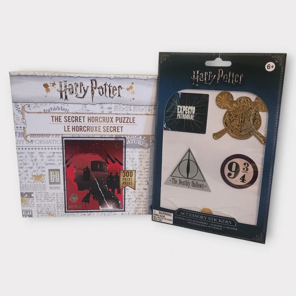 Harry Potter Gift Set 300 Piece Puzzle Secret Horcrux Accessory Stickers Pack